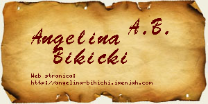 Angelina Bikicki vizit kartica